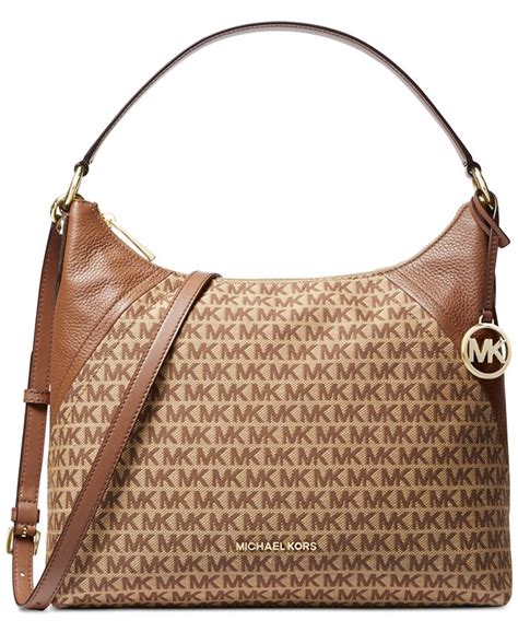 michael kors aria signature shoulder bag|aria signature shoulder bag.